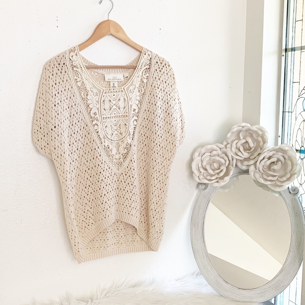 H&M Crochet Boho Blouse